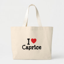 Eu amo o t-shirt do coração do capricho bolsa para compras