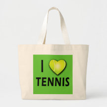 Eu amo o tênis com coração da bola de tênis bolsa para compra