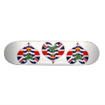 Eu amo o território de Oceano Índico britânico Skate