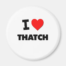 Eu amo o Thatch Imãs De Refrigerador