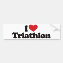 Eu amo o Triathlon Adesivo