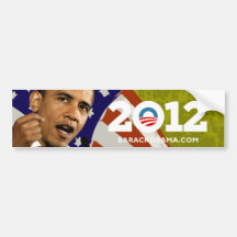 Eu amo Obama 2012 Adesivo