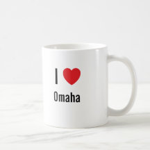Eu amo Omaha Caneca