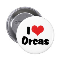 Eu amo orcas botons
