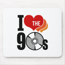 Eu amo os anos 90 mouse pad