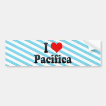 Eu amo Pacifica, os Estados Unidos Adesivo