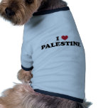 Eu amo Palestina Roupas Pet