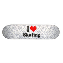 Eu amo patinar skateboard