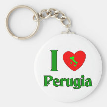 Eu amo Perugia Italia Chaveiros