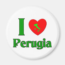 Eu amo Perugia Italia Imãs