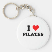 Eu amo Pilates Chaveiro