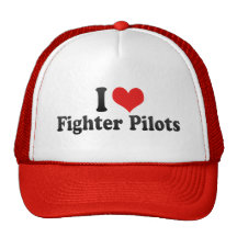 Eu amo pilotos de caça bonés