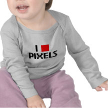 Eu amo pixéis tshirts