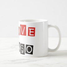 Eu amo produtos & design do tango! caneca