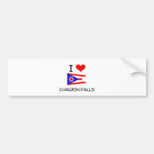 Eu amo quedas Ohio do desgosto Adesivo