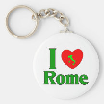 Eu amo Roma Italia Chaveiro