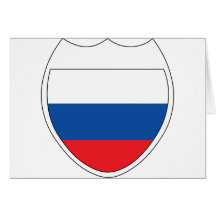 Eu amo Rússia Cartao