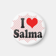 Eu amo Salma Imãs De Refrigerador