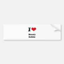 Eu amo SALÕES DE BELEZA Adesivo