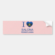 Eu amo Salona, PA Adesivo