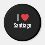 Eu amo Santiago Imãs De Refrigerador
