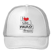 Eu amo Sao Paulo Brasil Bone