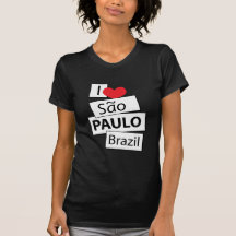 Eu amo Sao Paulo Brasil Tshirts