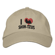 Eu amo Shih Tzus Bone Bordado