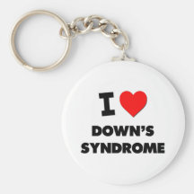 Eu amo Síndrome de Down Chaveiros
