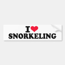 Eu amo Snorkeling Adesivo