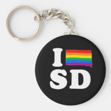 EU AMO SOUTH DAKOTA ALEGRE - BRANCO - .PNG CHAVEIRO