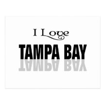 Eu amo Tampa Bay Cartao Postal