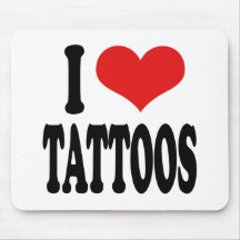 Eu amo tatuagens mousepad