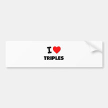 Eu amo triplicar-se adesivos