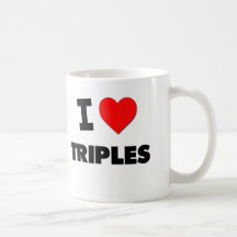 Eu amo triplicar-se canecas
