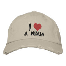 Eu amo um Ninja Bone Bordado