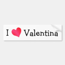 Eu amo Valentina Adesivos
