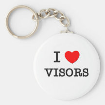 Eu amo viseiras chaveiro