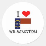 Eu amo Wilmington North Carolina Adesivo