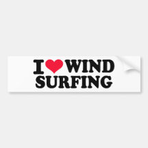 Eu amo Windsurfing Adesivos