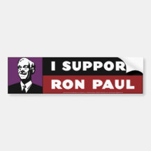 Eu apoio Ron Paul - roxo Adesivo