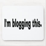 Eu blogging este mouse pad