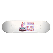 Eu canto no bolo skate