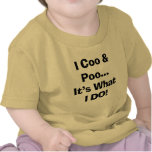Eu Coo & a camisa do bebê de Poo Tshirts