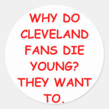 eu deio cleveland adesivo