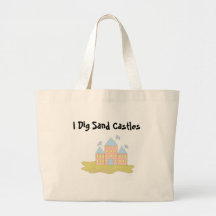 Eu escavo castelos da areia bolsa