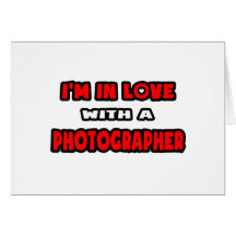 Eu estou no amor com um fotógrafo cartões