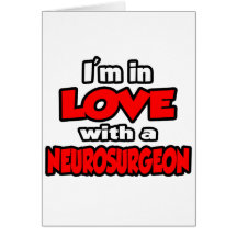 Eu estou no amor com um neurocirurgião cartoes