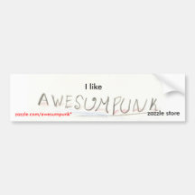 Eu gosto da loja do Zazzle de Awesumpunk Adesivos