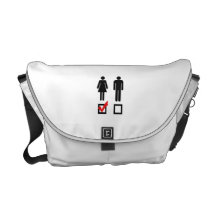 Eu gosto de meninas bolsa mensageiro